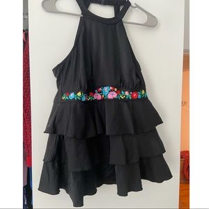 Fit4u tiered high neck bathing suit top